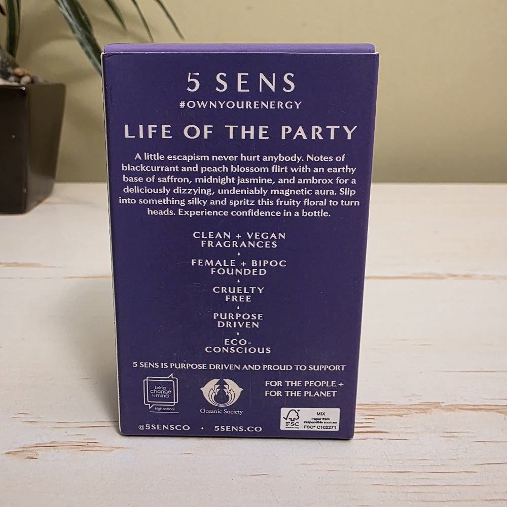 5 SENS | Life Of The Party Black Currant Midnight Jasmine 1 Fl Oz/30 mL - Picture 5 of 6